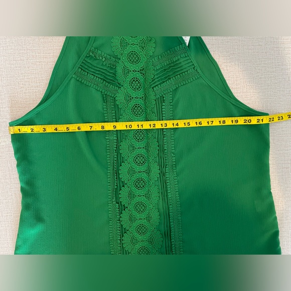 New York & Company Green Halterneck Blouse size XL - Picture 9 of 9